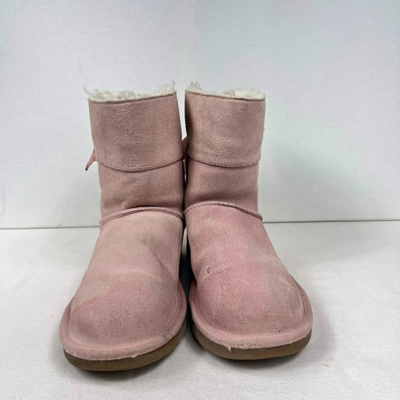 UGG Other - GUC Koolaburra by UGG Victoria Mini Pink Bow Winter Boots Fur Lined Girls Size 2